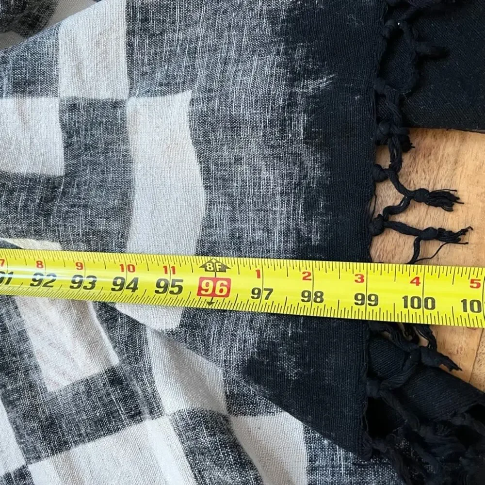 Sam Hilu Block Print Tablecloth Kuba-Inspired 69